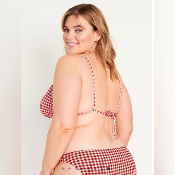 Old Navy 3-piece bikini separates RED WHITE AND BLUE good used condition - Picture 3 of 11